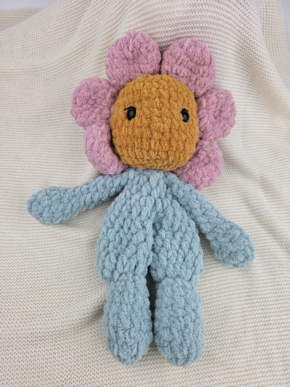 NEW - Flower Baby Doll - Handmade Crochet Soft Toy - Ready to Ship
