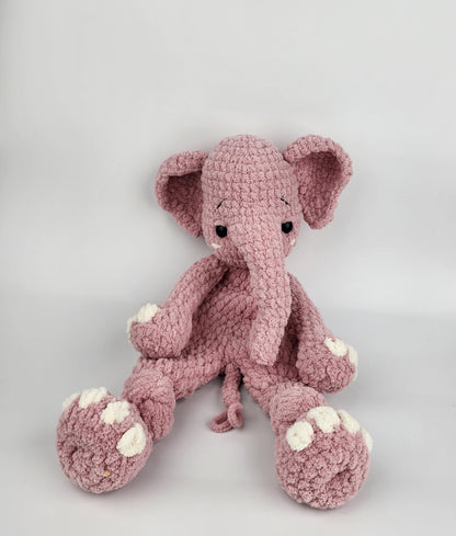 Ellie the Elephant Snuggler - Handmade - Ready to Ship