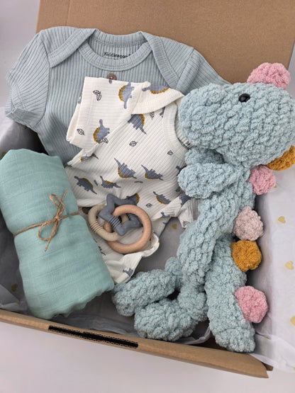 Baby Plush Dinosaur Gift Box Hamper
