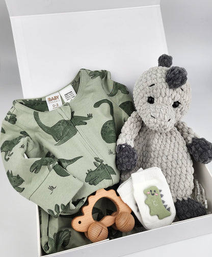 Dinosaur Snuggler Gift Box Hamper - Ready to Ship