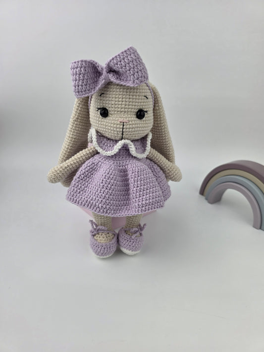 Annie Bunny Doll - Handmade Crochet Soft Bunny Toy
