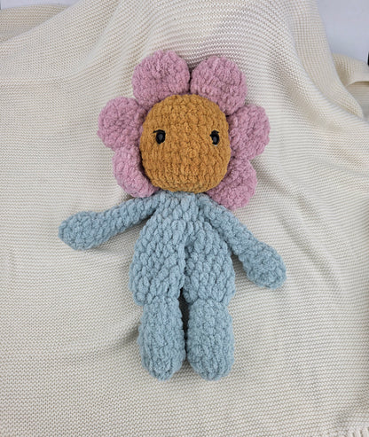 NEW - Flower Baby Doll - Handmade Crochet Soft Toy - Ready to Ship