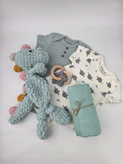 Baby Plush Dinosaur Gift Box Hamper