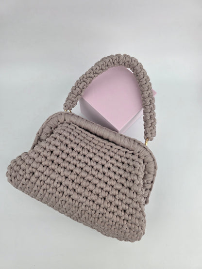 'Natasha' Handmade Crochet Clutch Handbag - Ready to Ship