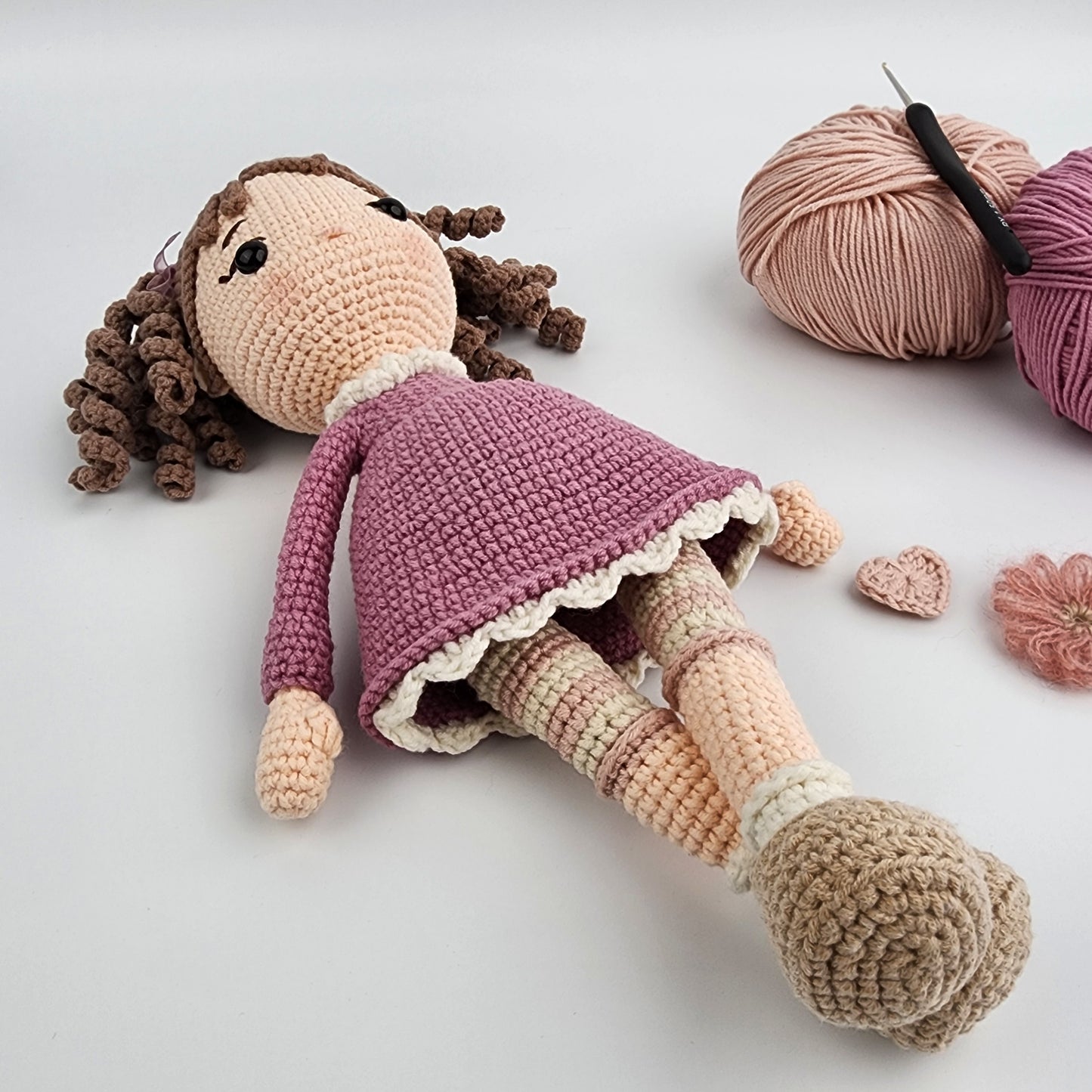 Handmade Crochet 'Nancy' Doll