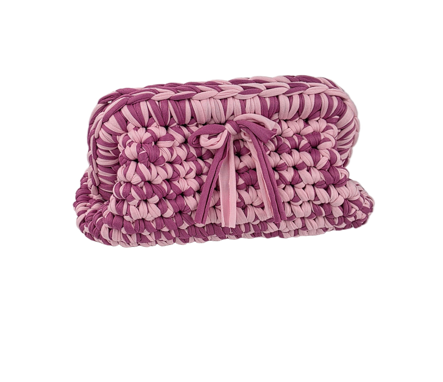 'Cherry' Crochet Clutch Handbag - Ready to Ship