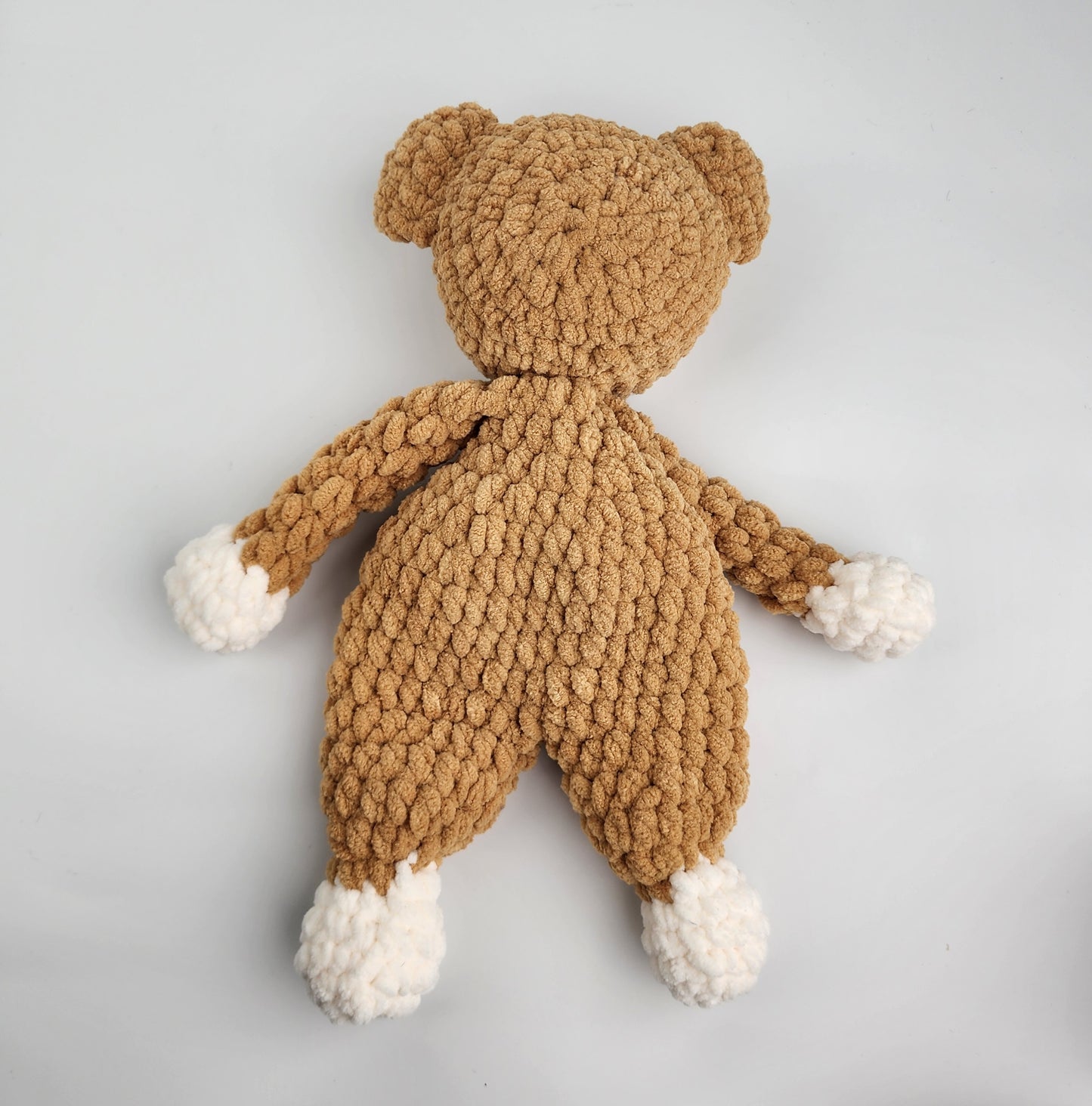 NEW - Plush Snuggler Bear - Handmade Crochet Comforter