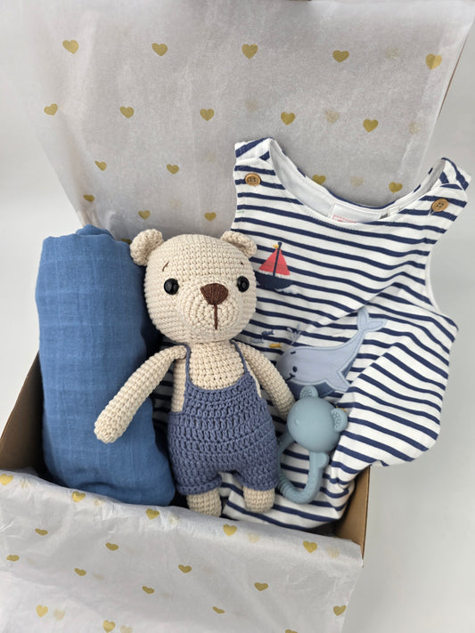 Blue Teddy Gift Box Hamper