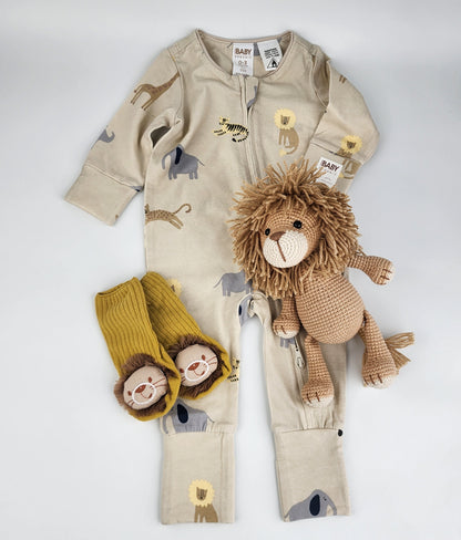 Lion Baby Gift Box Hamper - Handmade Soft Toy - Ready to Ship