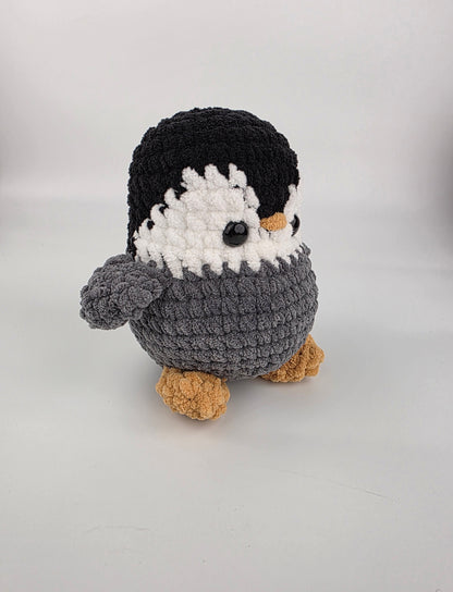 Frosty the Penguin - Handmade Crochet Soft Toy - Ready to Ship
