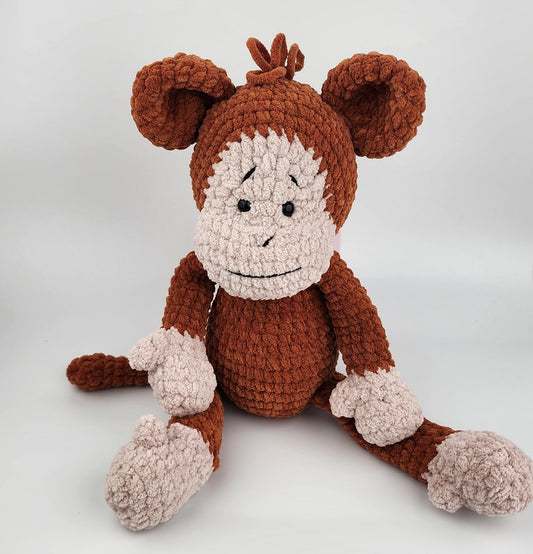 NEW - Mocha the Monkey - Handmade Crochet Soft Toy - Ready to Ship