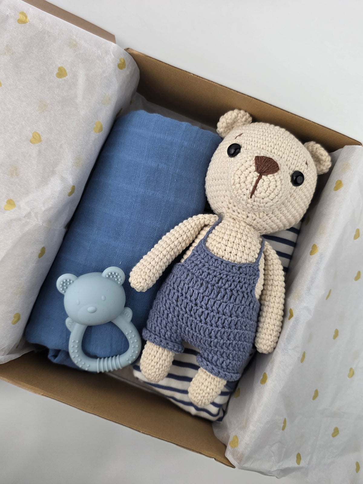 Blue Teddy Gift Box Hamper