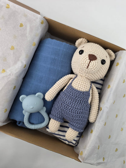 Blue Teddy Gift Box Hamper