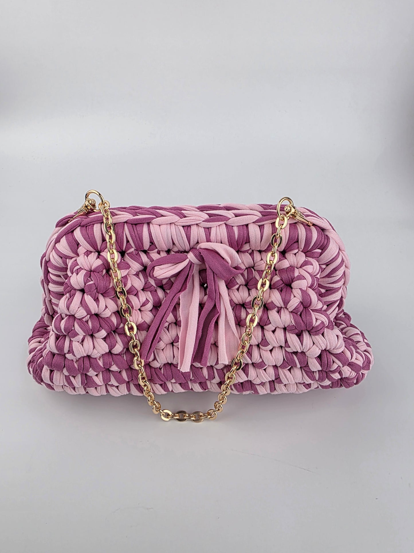 'Cherry' Crochet Clutch Handbag - Ready to Ship - Reduced to clear