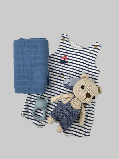 Blue Teddy Gift Box Hamper