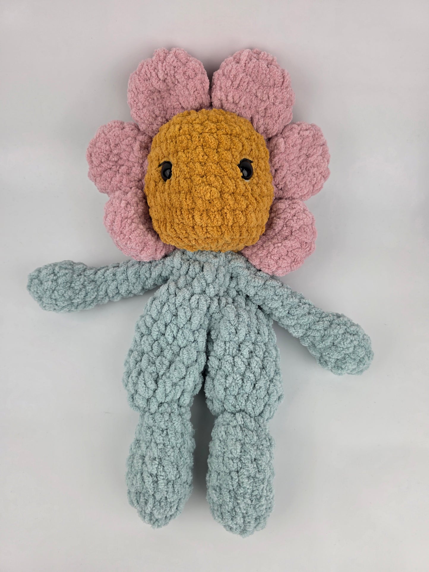 NEW - Flower Baby Doll - Handmade Crochet Soft Toy - Ready to Ship