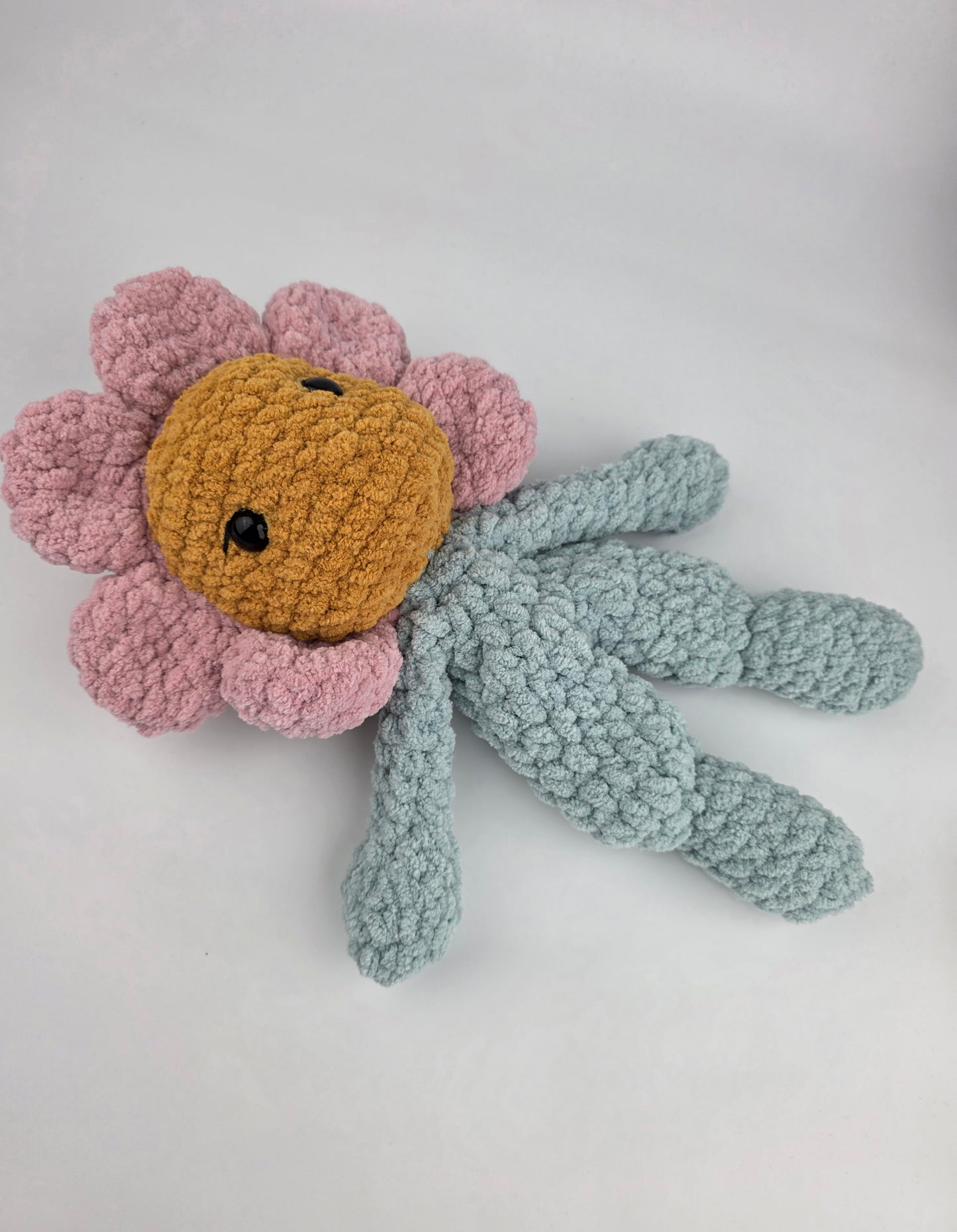 NEW - Flower Baby Doll - Handmade Crochet Soft Toy - Ready to Ship
