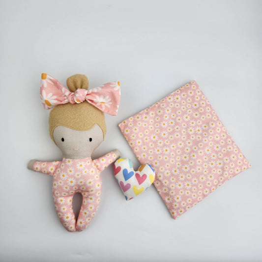 BUNDLE - Mini Baby Doll 'Tillie' and bedding