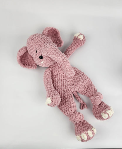 Ellie the Elephant Snuggler - Handmade - Ready to Ship
