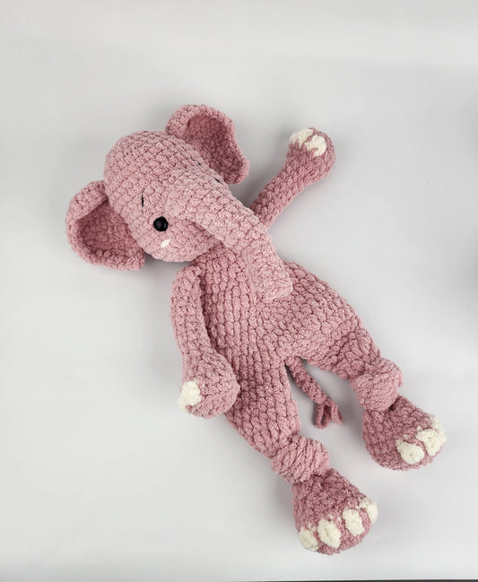 Ellie the Elephant Snuggler - Handmade