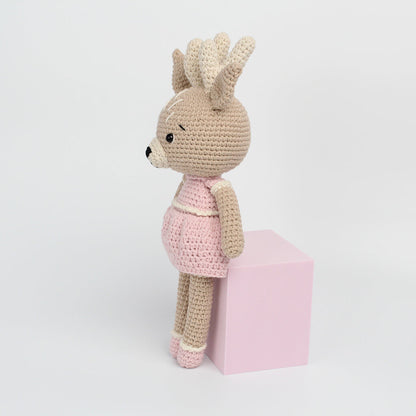 crochet reindeer soft toy